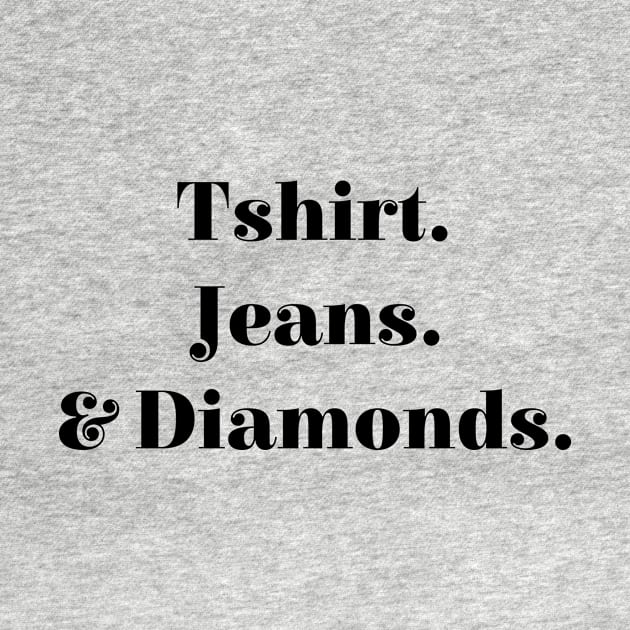 Tshirt Jeans & Diamonds by hananeshopping